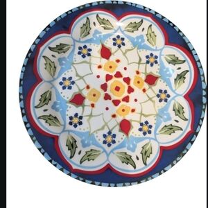 Overandback Tuscany Patterned Dinner Plate